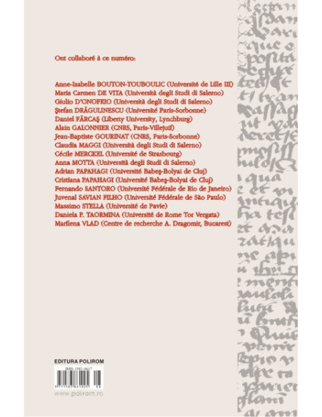 Chora. Revistă de studii antice şi medievale: filosofie, teologie, ştiinţe. Nr. 11/2013