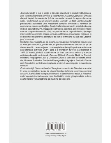 Controlul cărții. Cenzura literaturii... Controlul cărții. Cenzura literaturii...