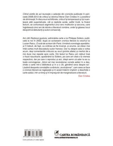 Citind cărţile de azi