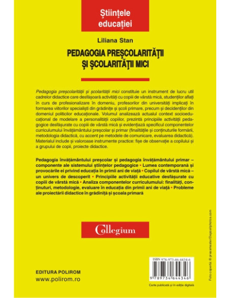 Pedagogia preșcolarității și școlarității mici