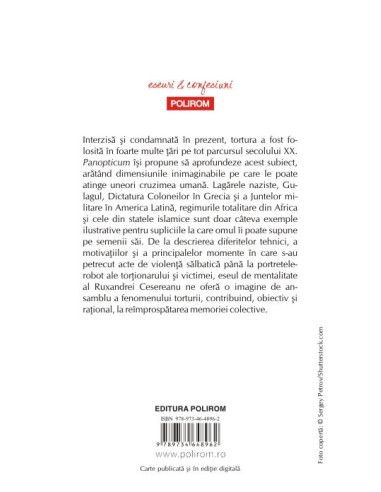 Panopticum. Eseu despre tortură în... Panopticum. Eseu despre tortură în...