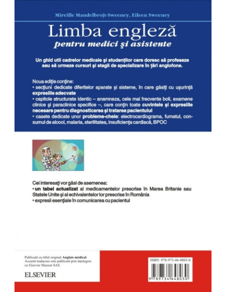 Limba engleză pentru medici și asistente (ediția a II-a revăzută și adăugită)