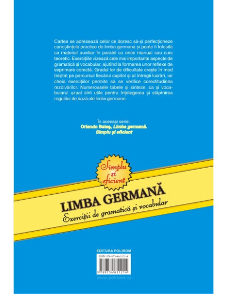 Limba germană. Exerciții de gramatică și vocabular (ediția a IX-a revăzută și adăugită)
