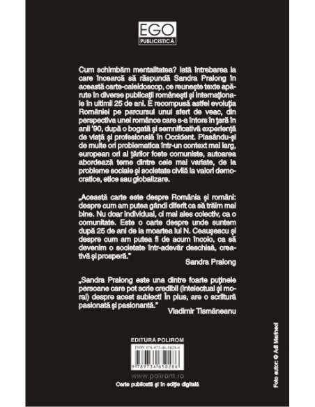 Cum schimbăm mentalitatea? 25 de ani în România