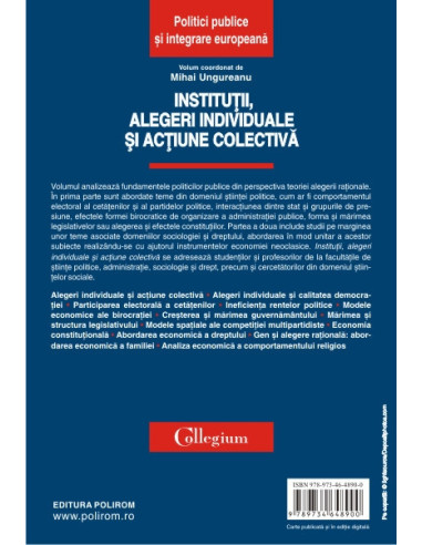 Instituții, alegeri individuale și...