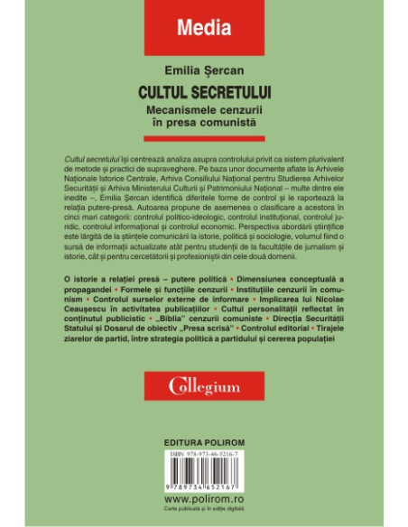 Cultul secretului. Mecanismele cenzurii în presa comunistă