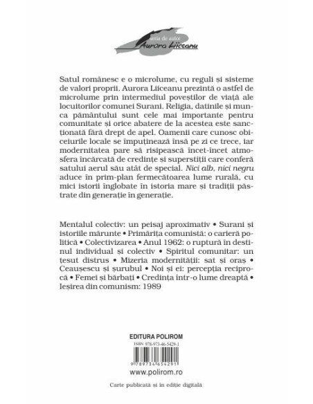 Nici alb, nici negru. Radiografia unui sat românesc, 1948-1998