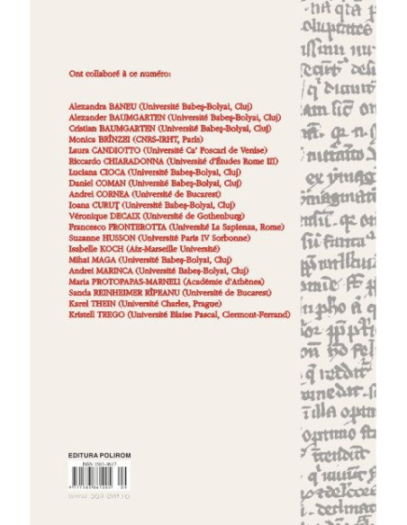 Chora. Revistă de studii antice şi medievale: filosofie, teologie, ştiinţe. Nr. 12/2014