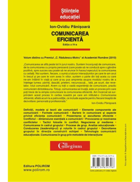 Comunicarea eficientă. Metode de interacţiune educaţională