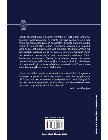 Îngropaţi în cer. Povestea extraordinară a şerpașilor din cea mai neagră expediţie de pe K2