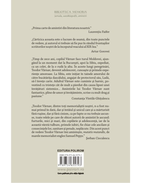 Istoria vieţii mele