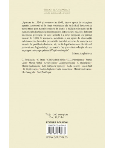 Amintiri de la Viaţa românească