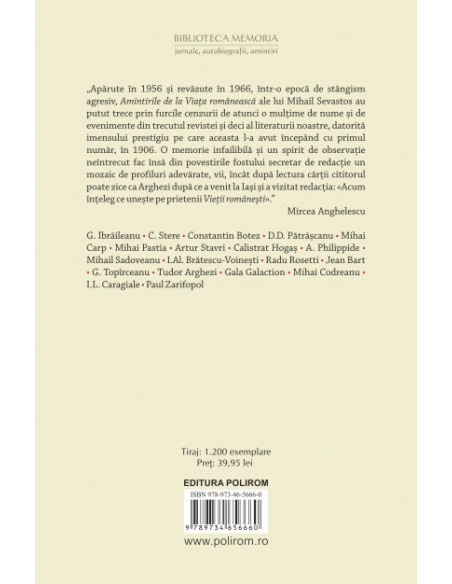 Amintiri de la Viaţa românească