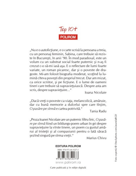 O pasăre pe sârmă 