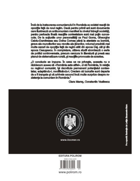 Nesupunere şi contestare în România comunistă.