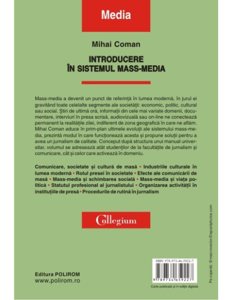 Introducere în sistemul mass-media
