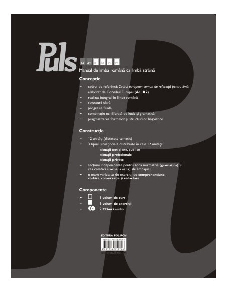 Puls: Manual de limba română ca limbă străină. Nivelurile A1-A2