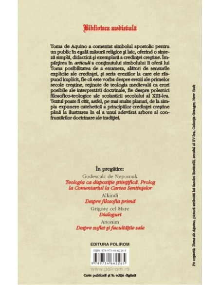 Expunere la simbolul apostolilor (editie bilingvă)