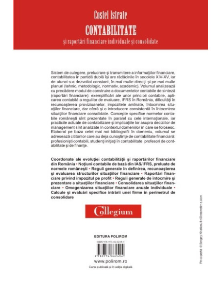 Contabilitate şi raportări financiare individuale şi consolidate