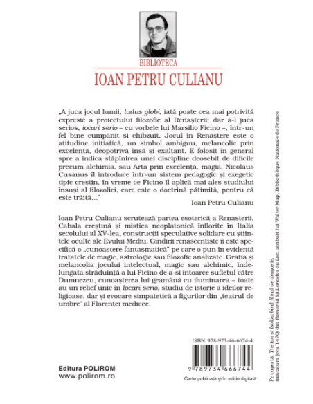 Iocari serio. Ştiinţă şi artă în gîndirea Renaşterii (ediţia 2017)
