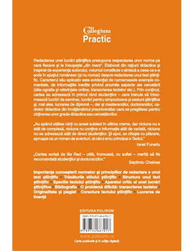 Cum se scrie un text ştiinţific