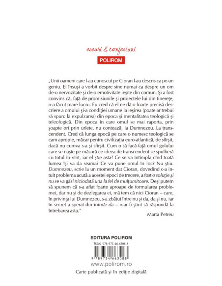 Despre bolile filosofilor. Cioran