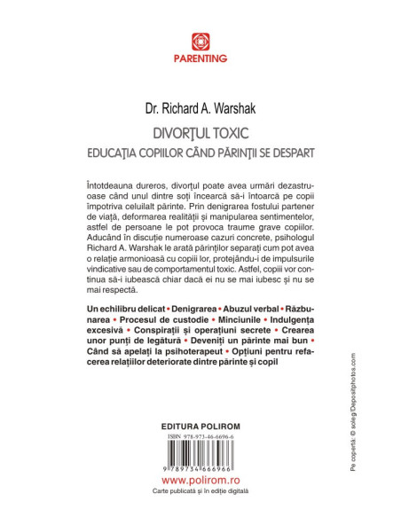 Divorţul toxic. Educaţia copiilor cînd părinţii se despart