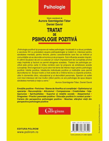 Tratat de psihologie pozitivă Tratat de psihologie pozitivă