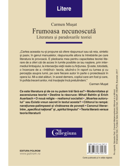 Frumoasa necunoscută. Literatura şi paradoxurile teoriei