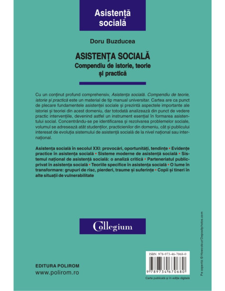 Asistenţa socială. Compendiu de istorie, teorie şi practică