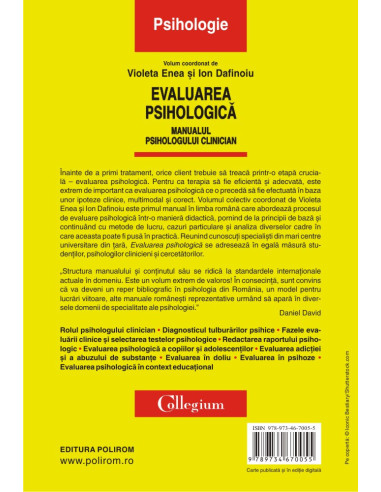 Evaluarea psihologică Evaluarea psihologică