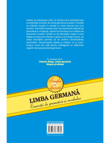 Limba germană. Exerciţii de gramatică...