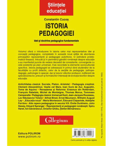 Istoria pedagogiei. Idei și doctrine...
