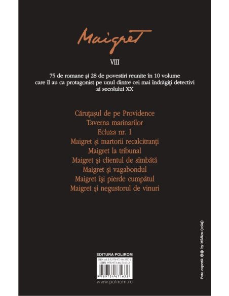 Integrala Maigret. Volumul VIII