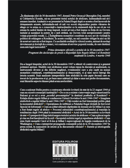 Regele, comuniştii şi Coroana