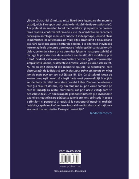 Mic almanah al marilor oameni (pe care i-am cunoscut)