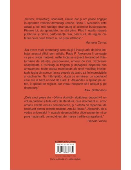 „Ultima dorinţă”. Comédii