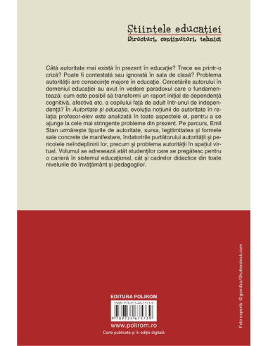 Autoritate și educație