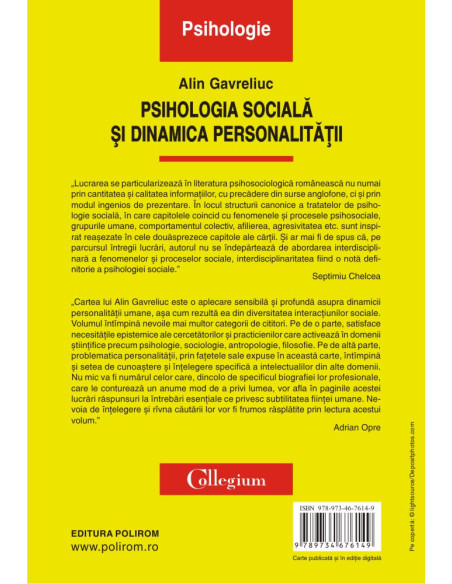Psihologia socială și dinamica personalității