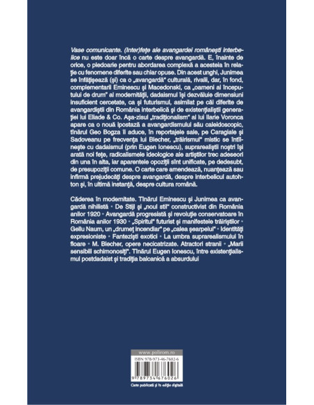 Vase comunicante. (Inter)feţe ale avangardei româneşti interbelice