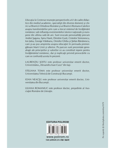 Educația la Centenar. Idei....