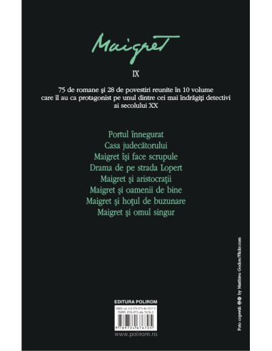 Integrala Maigret IX