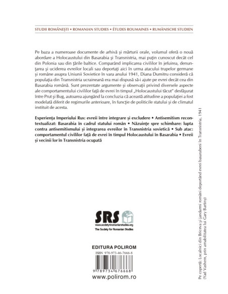 Vecini în vremuri de restriște. Stat, antisemitism și Holocaust în Basarabia și Transnistria