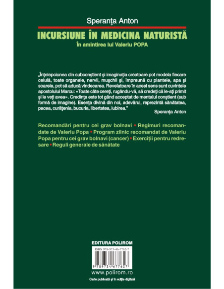 Incursiune în medicina naturistă