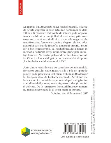 Maxime (ediţie bilingvă) Maxime (ediţie bilingvă)