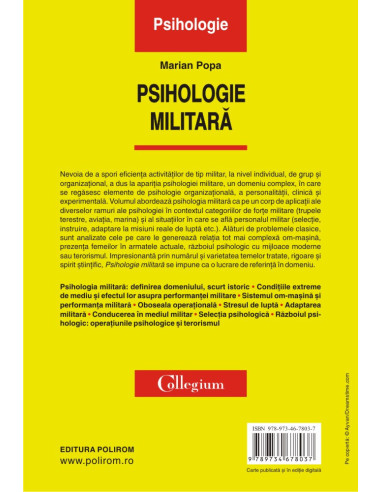 Psihologie militară (ediția a II-a... Psihologie militară (ediția a II-a...