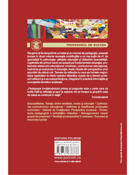 Pedagogia învăţământului primar şi preşcolar. Vol. I