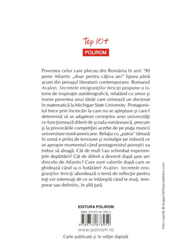Avalon. Secretele emigranţilor fericiţi