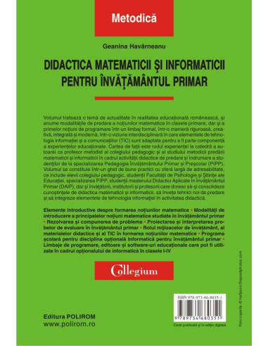 Didactica matematicii şi informaticii...