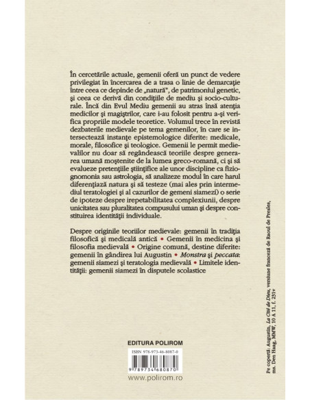 Gemenii în Evul Mediu. Probleme filosofice, medicale și teologice